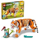 LEGO 31129 Creator Majestätischer Tiger, Panda oder Fisch, 3-in-1...