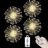 Feuerwerk Lichter Weihnachten Halloween Deko mit 8 Modi Fernbedienung...