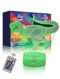 Nice Dream Dino Nachtlicht für Kinder, 3D Illusion Lampe Kinderzimmer...