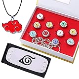 Formemory Akatsuki Ringe Set 13 StüCk Anime Schmuck Akatsuki Kette...