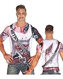 Horror-Shop Cyborg T-Shirt mit blutigen Details als Sci-Fi-Verkleidung...