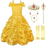 JerrisApparel Mädchen Belle Kostüm Prinzessin Kleid Drop Shoulder...