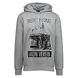 Borussia Dortmund BVB Hoodie, Kapuzenpullover MHMV grau, 19221106 XXL