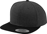 Flexfit Unisex Classic Snapback 2-tone Cap Kappen, Charcoal/Black,...