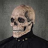 PARTYGEARS Gruselige Halloween-Totenkopf-Maske, voller Kopf,...