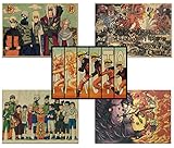 Naruto Poster,Anime Poster,Manga Poster Set 5Pcs,Naruto Poster Groß,...