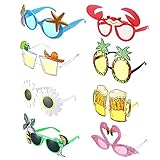 MOPOIN Party Brille, 8 Stück Lustige Brille Lustige Sonnenbrille...