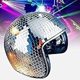 Discokugel Helm Hut mit Disko Hut Discohut --Discokugel Kostüm Disco...
