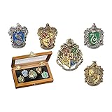 Hogwarts House Pins by The Noble Collection - Set of 5 Metal,...