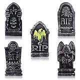 TOYANDONA 5 Stück Halloween Schaum Grabstein mit Metallpfählen...