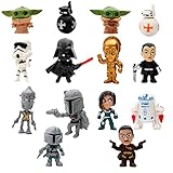 14 Stück Star Wars Tortendekon,Baby Yoda Tortendeko, Star War Kuchen...