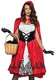 LEG AVENUE 85614 - Kostüm Set Klassische Rotkäppchen, Damen...