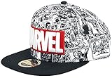 Difuzed Unisex Marvel Comics Logo and Comic Pattern Snapback Baseball...