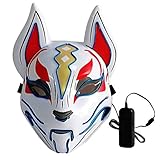 Lixada 10 Farbe Fuchs Vollmaske Neonlichter Halloween Party Led...