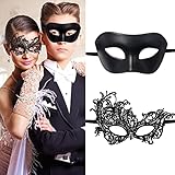 Cosysparks Venezianische Maske Paar,maskerade maske paar maskenball...