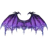 PRETYZOOM Drachen Kostüm Flügel Lila Flügel Teufel Dinosaurier...