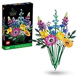LEGO 10313 Icons Wildblumenstrauß Set, Künstliche Blumen mit Mohn...
