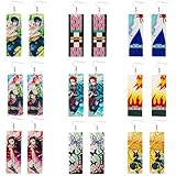 Anime Demon Tanjiro Ohrringe, 9 Paare Schmetterling Acryl Ohrringe,...
