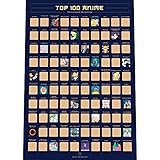 Enno Vatti Top 100 Anime Scratch Off Poster - Rubbelposter der besten...