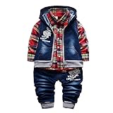 Yao 9M-5J Frühling Herbst Baby Jungen 3-teiliges Kleidungsset...