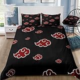 Hnzkyt Akatsuki Cloud BettwäSche Set 200x200 - Japan Anime 3D...