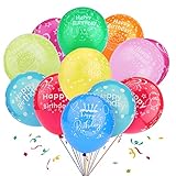 GoldRock 30 Stück Happy Birthday Ballon, Luftballons Geburtstag...