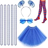 80er Jahre Kostüm Set,1980s Party Outfit,1980s Damen Accessoires mit...