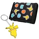 Pokemon Portemonnaie und Pokemon Schlüsselanhänger Set,...