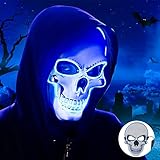 Sylanda LED Purge Maske, Halloween Maske, LED Grusel Maske Horror im...