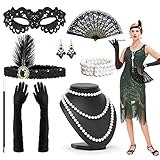UMILKI 20er Jahre Accessoires Dame,Great Gatsby Accessoires Damen,1920...