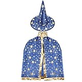 Luclay Kinder Halloween Kostüm，Halloweenkostüm Stern Umhang mit...