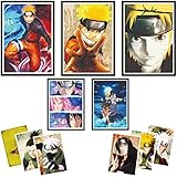 Naruto Poster für Wanddekoration - Set mit 5 Anime Poster Naruto und...