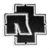 Rammstein Aufnäher 'Logo' 7,5 x 7,5cm schwarz, Offizielles Band...