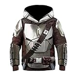 Mandalorian Hoodie SW Film Cosplay Kostüm Zubehör 3D-Druck Unisex...