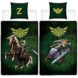Linon Wende-Bettwäsche The Legend of Zelda - Fight - 135 x 200cm + 80...