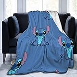 FASHIONDIY Lilo Stitch Übergroße warme Erwachsene super weiche Decke...