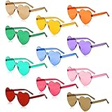 selizo 11 Paar Herzbrille, Partybrille Hippie Brille, Herz...
