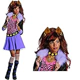 Savahe Monster High Clawdeen Wolf Kostüm & Perücke Komplett Set /...
