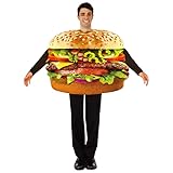 thematys Burger Kostüm Fastfood Hamburger einteiliger Überwurf...