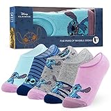Disney Sneaker Socken Kinder, Socken Mädchen Sets mit 5 x Paar Bunte...