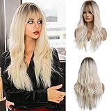 Esmee 26 Zoll Lange Blonde Perücke mit Pony Natürliches...