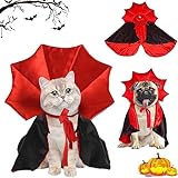 Halloween Hund Katze Kostüm Umhang, Haustier Vampir Umhang, Vampir...