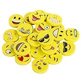 Emoji Kinder Radiergummi 144 Stücke Smiley Radierer Spielzeug...