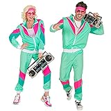 Widmann - Kostüm 80er-Jahre Trainingsanzug, Jacke und Hose,...