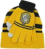 Harry Potter Hut und Handschuhe Erwachsene Größe Haus von Hufflepuff...