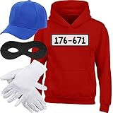 Shirtgeil Kids Panzerknacker Hoodie + MÜTZE + Maske + Handschuhe...