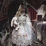 GUANGUAN Frauen Lolita Prinzessin Kleid Courtstil Gothic Alice im...
