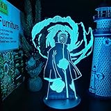 Naruto Obito Sharingan 3D ANIME LAMP LED Nachtlichter Illusion...