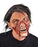 Zagone Studios Zombie-Maske für Herren, braun, Einheitsgröße