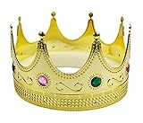 Alsino Krone für König und Königinnen Kostüm Königskrone Gold...